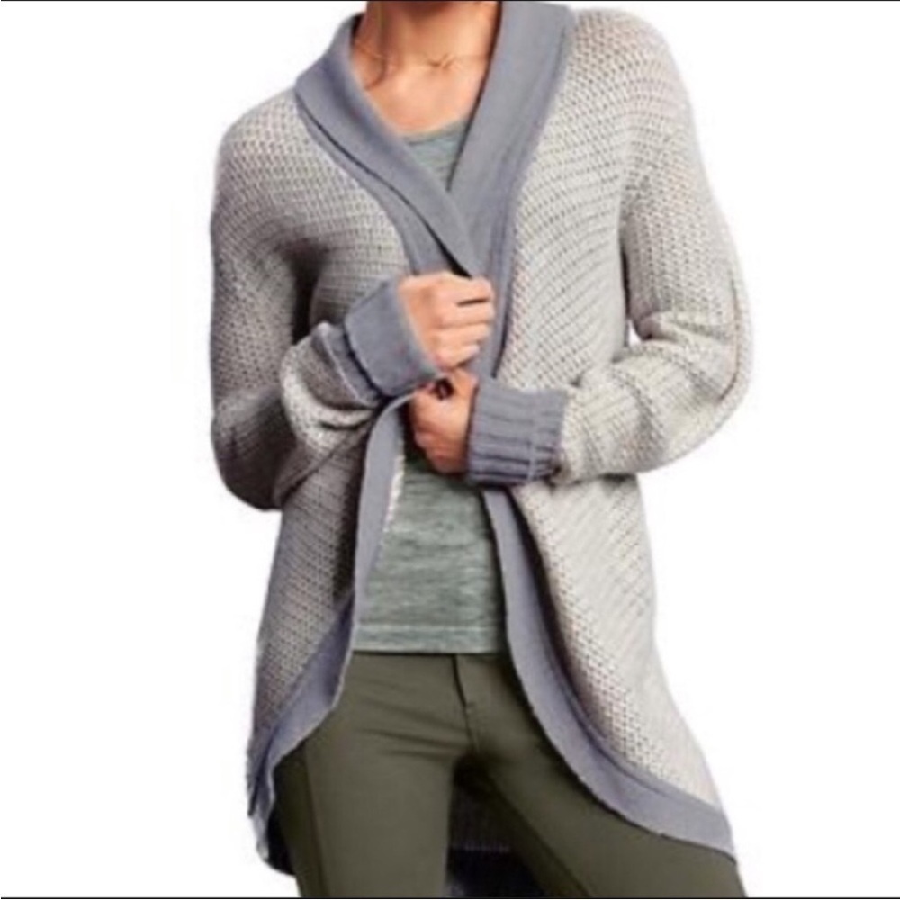 Athleta Sierra Wrap Cocoon Wool Cashmere Cardigan Small - Picture 2 of 7